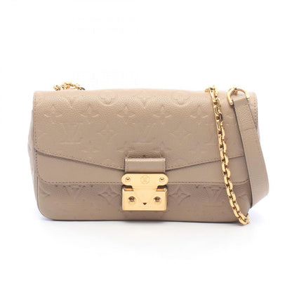 Louis Vuitton Shoulder Bag Malso Monogram Empreinte Tourterelle Leather