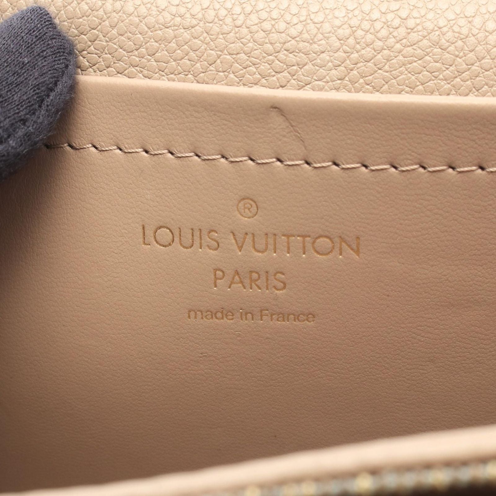Louis Vuitton Shoulder Bag Malso Monogram Empreinte Tourterelle Leather — view 4