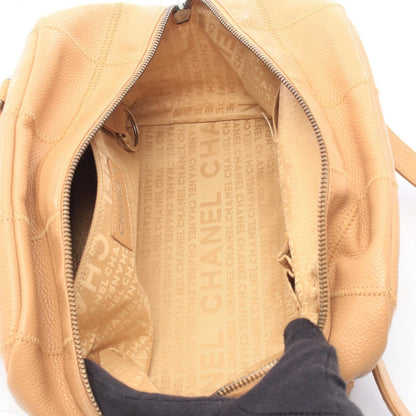 Chanel Shoulder Bag Choco Bar Beige Caviar Leather — view 3