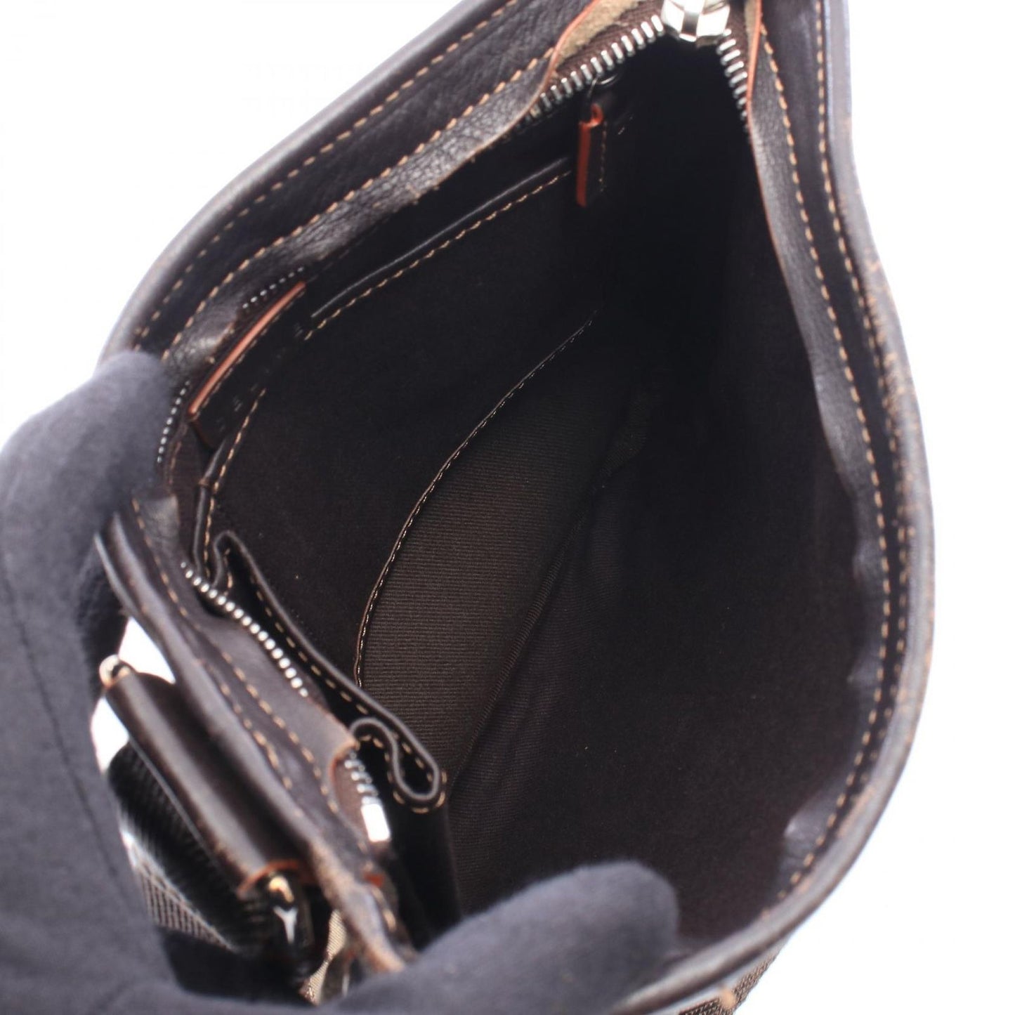 Celine Shoulder Bag Macadam Canvas Leather — view 3