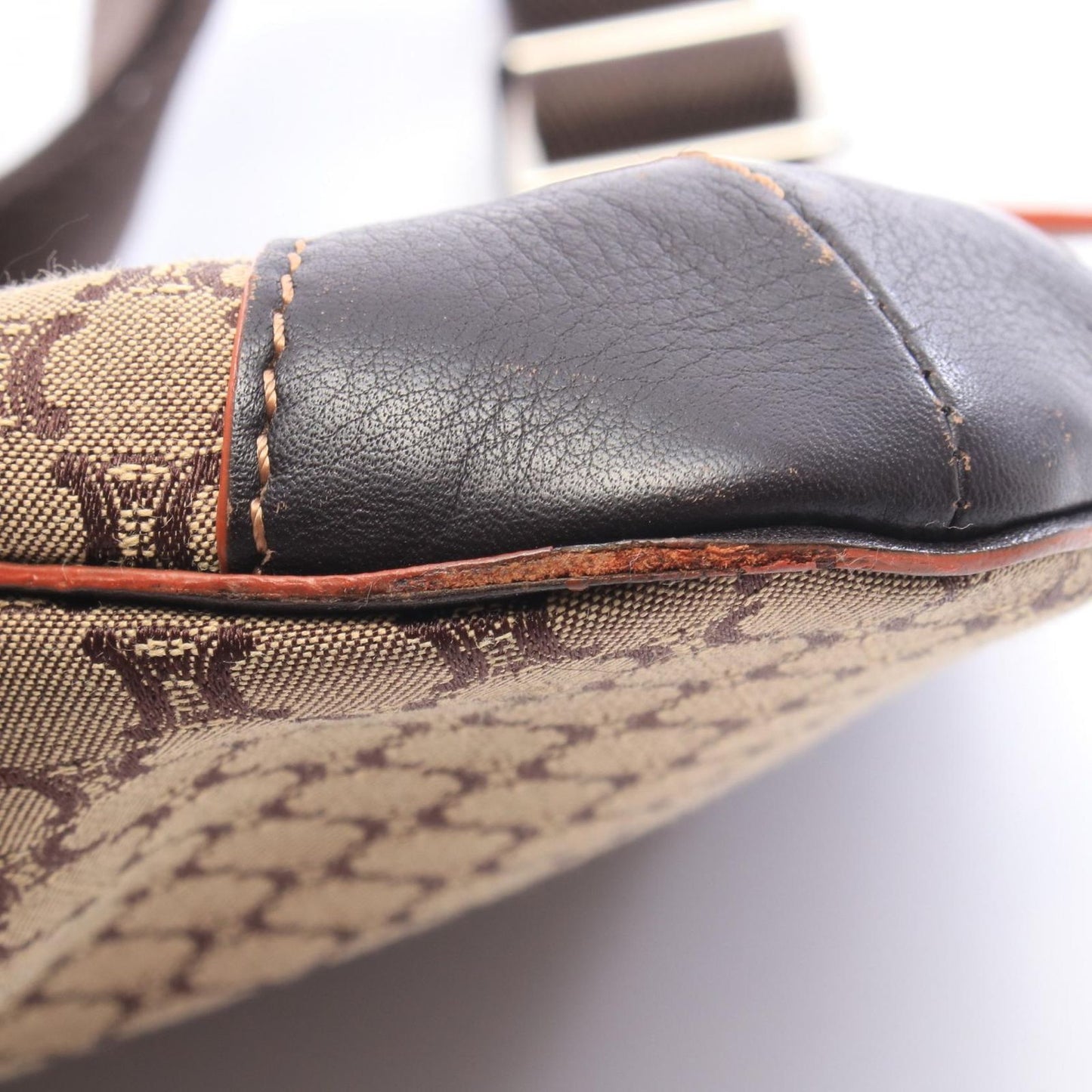 Celine Shoulder Bag Macadam Canvas Leather — view 7