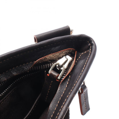 Celine Shoulder Bag Macadam Canvas Leather — view 5