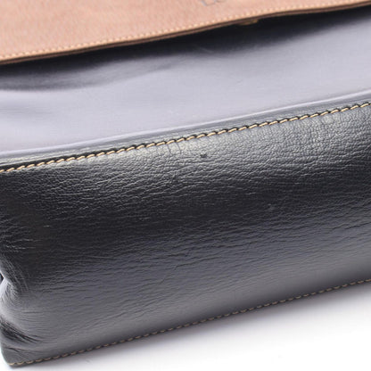 Loewe Handbag Velasquez Twist Brown Black Leather — view 6