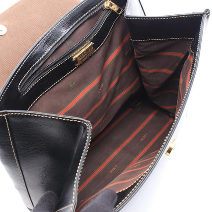 Loewe Handbag Velasquez Twist Brown Black Leather — view 3