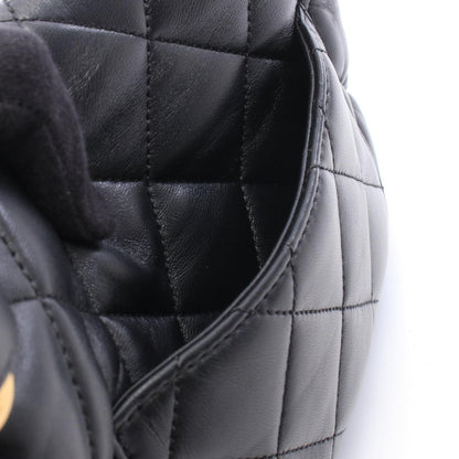 Chanel Shoulder Bag Quilted Small Flap Black Leather Chain — view 6