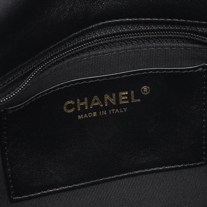 Chanel Shoulder Bag Quilted Small Flap Black Leather Chain — view 4
