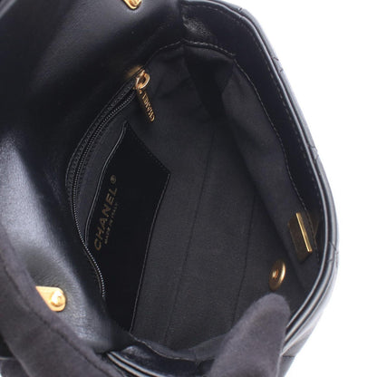 Chanel Shoulder Bag Quilted Small Flap Black Leather Chain — view 3