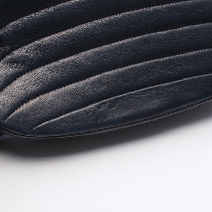 Chanel Shoulder Bag Half Moon Navy Lambskin Chain — view 8
