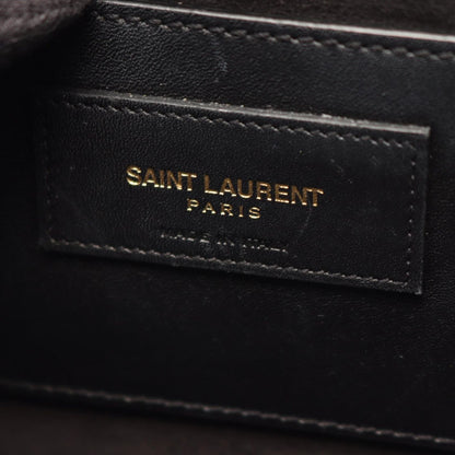 Saint Laurent Paris Shoulder Bag Kate Monogram Black Leather Tassel Medium — view 4