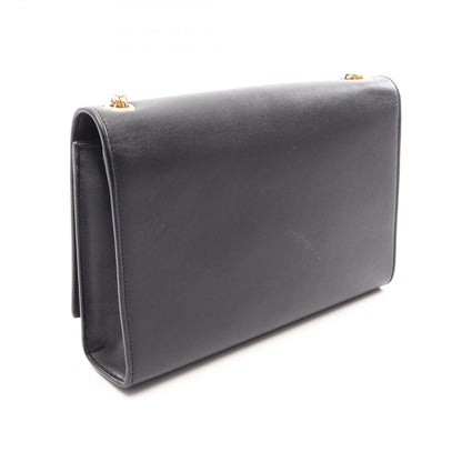 Saint Laurent Paris Shoulder Bag Kate Monogram Black Leather Tassel Medium — view 2