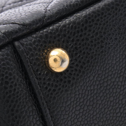 Chanel Tote Bag Quilted Grand Shopping GST XL Black Caviar Leather Chain — view 6