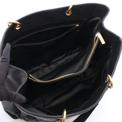 Chanel Tote Bag Quilted Grand Shopping GST XL Black Caviar Leather Chain — view 3
