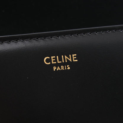 Celine Shoulder Bag Classic Triomphe Medium Black Leather — view 4
