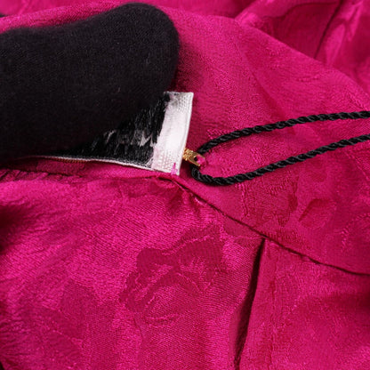 Saint Laurent Paris Blouse High Neck Floral Print Silk — view 6