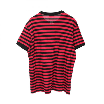 Saint Laurent Paris Short Sleeve T-Shirt Logo Embroidery Border Cotton — view 2