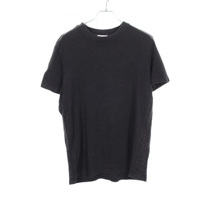 Moncler Short Sleeve T-Shirt Logo Embroidery Black Cotton