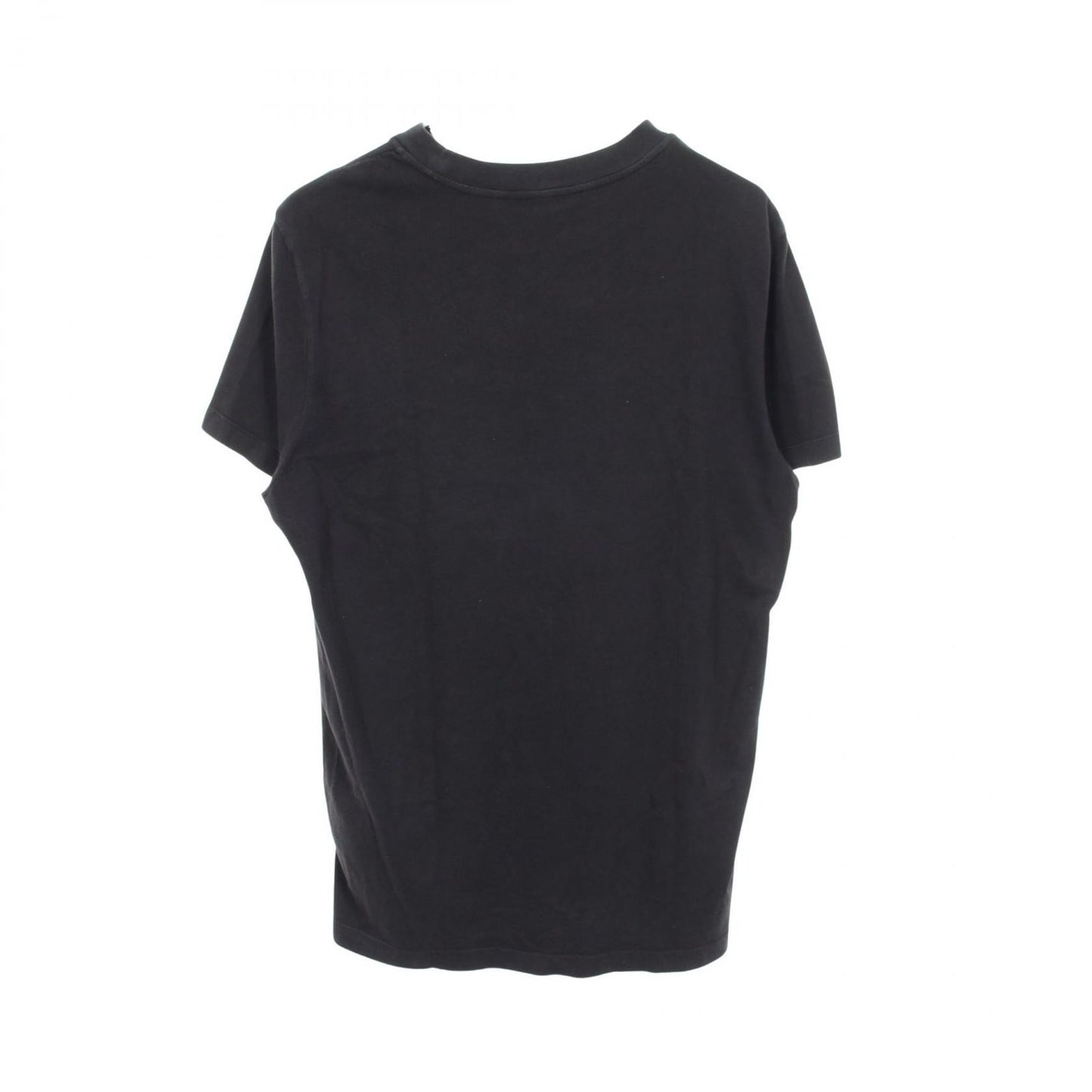 Moncler Short Sleeve T-Shirt Logo Embroidery Black Cotton — view 2