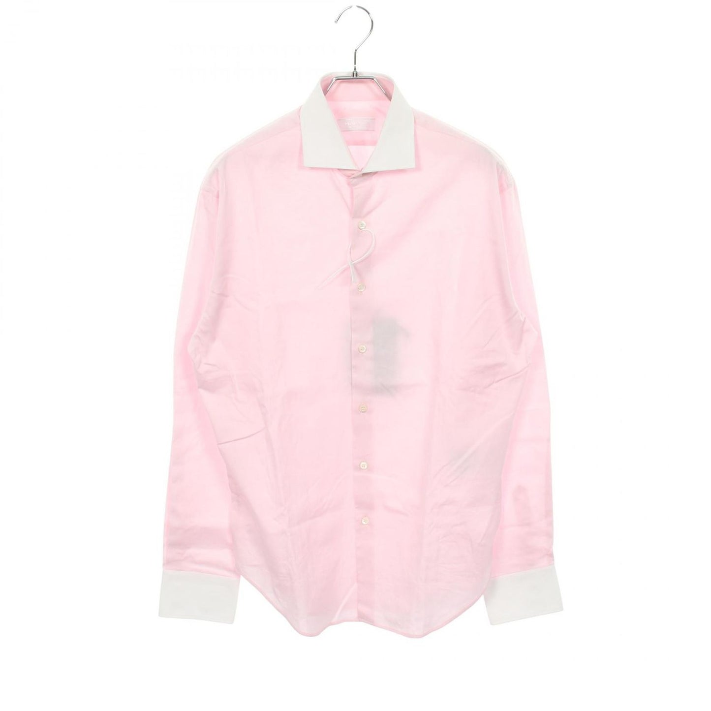 Prada Long Sleeve Cleric Cotton Pink Shirt