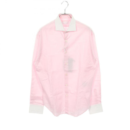 Prada Long Sleeve Cleric Cotton Pink Shirt