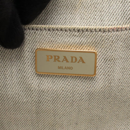 Prada Tote Bag Denim Canapa — view 4