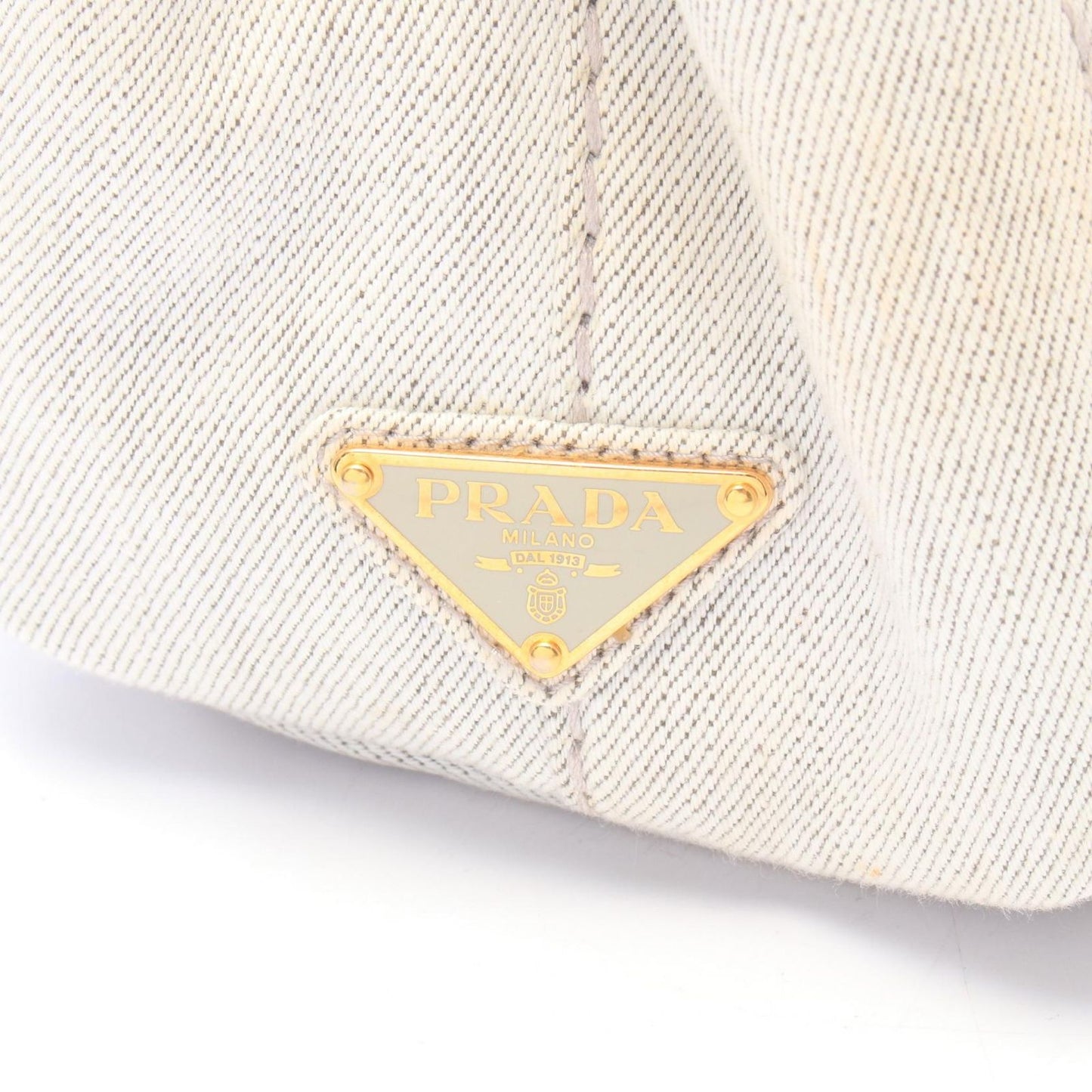 Prada Tote Bag Denim Canapa — view 5