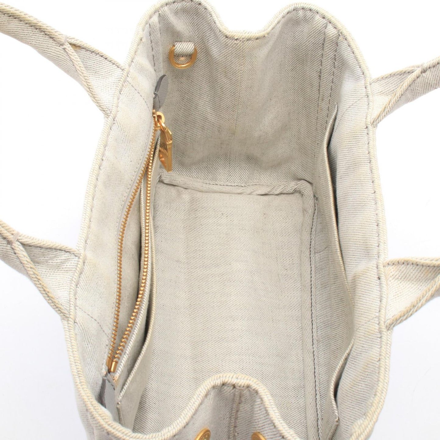 Prada Tote Bag Denim Canapa — view 3