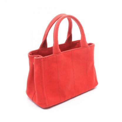 Prada Tote Canapa Red Canvas Handbag — view 2