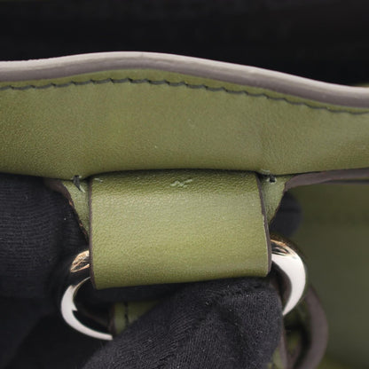 Celine Handbag Boogie Bag Green Leather — view 7