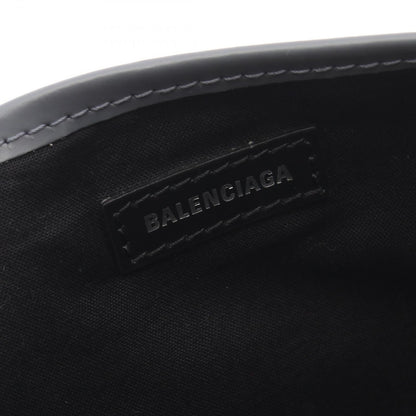 Balenciaga Tote Bag Navy Cabas New M Ivory Gray Canvas Leather — view 4