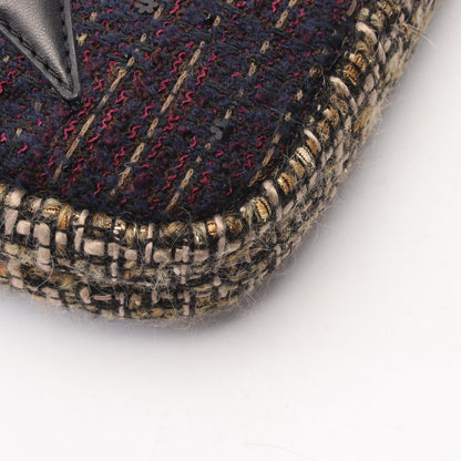 Chanel Shoulder Bag CC Logo Multicolor Fabric Leather Chain — view 6