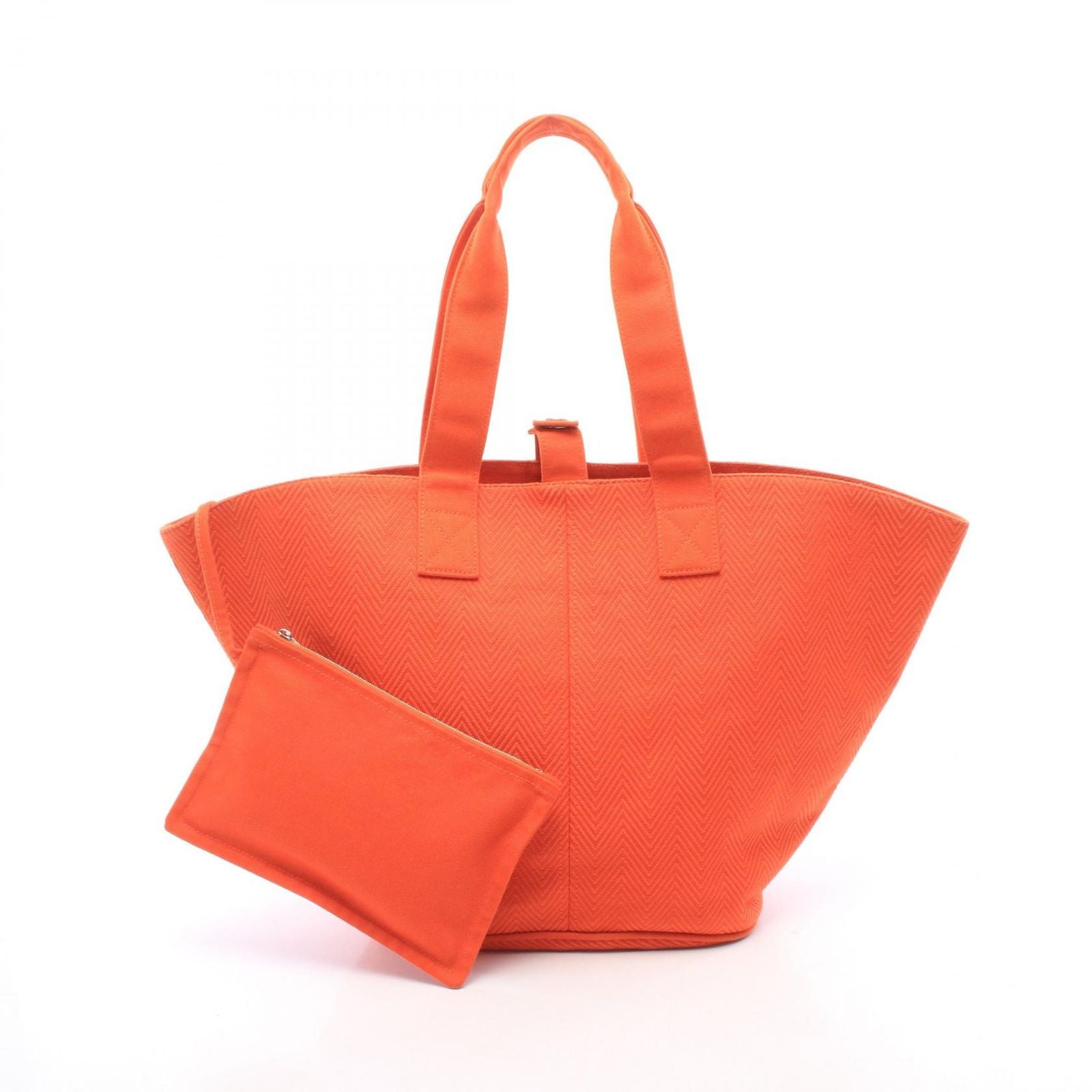Hermes Tote Bag Panier de Plage PM Orange