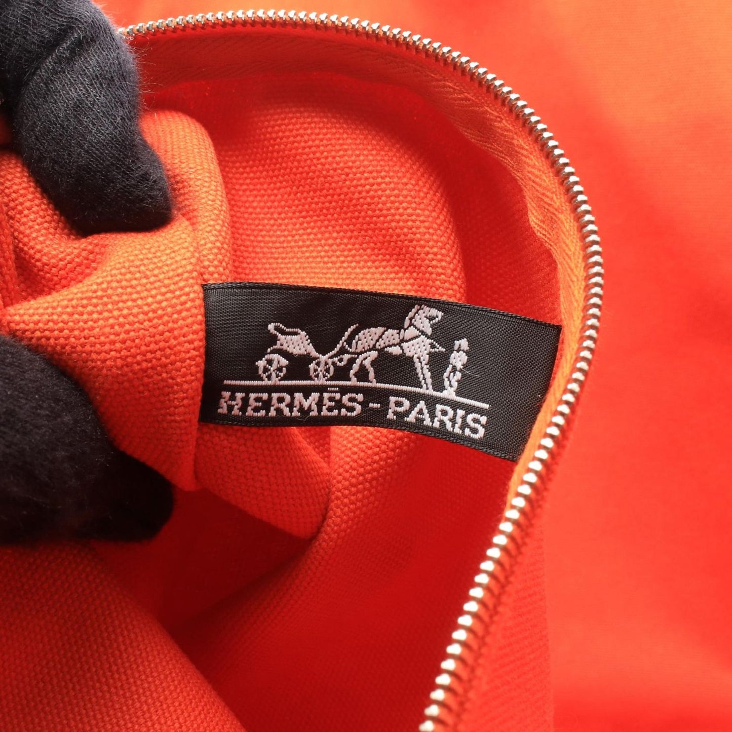 Hermes Tote Bag Panier de Plage PM Orange — view 4