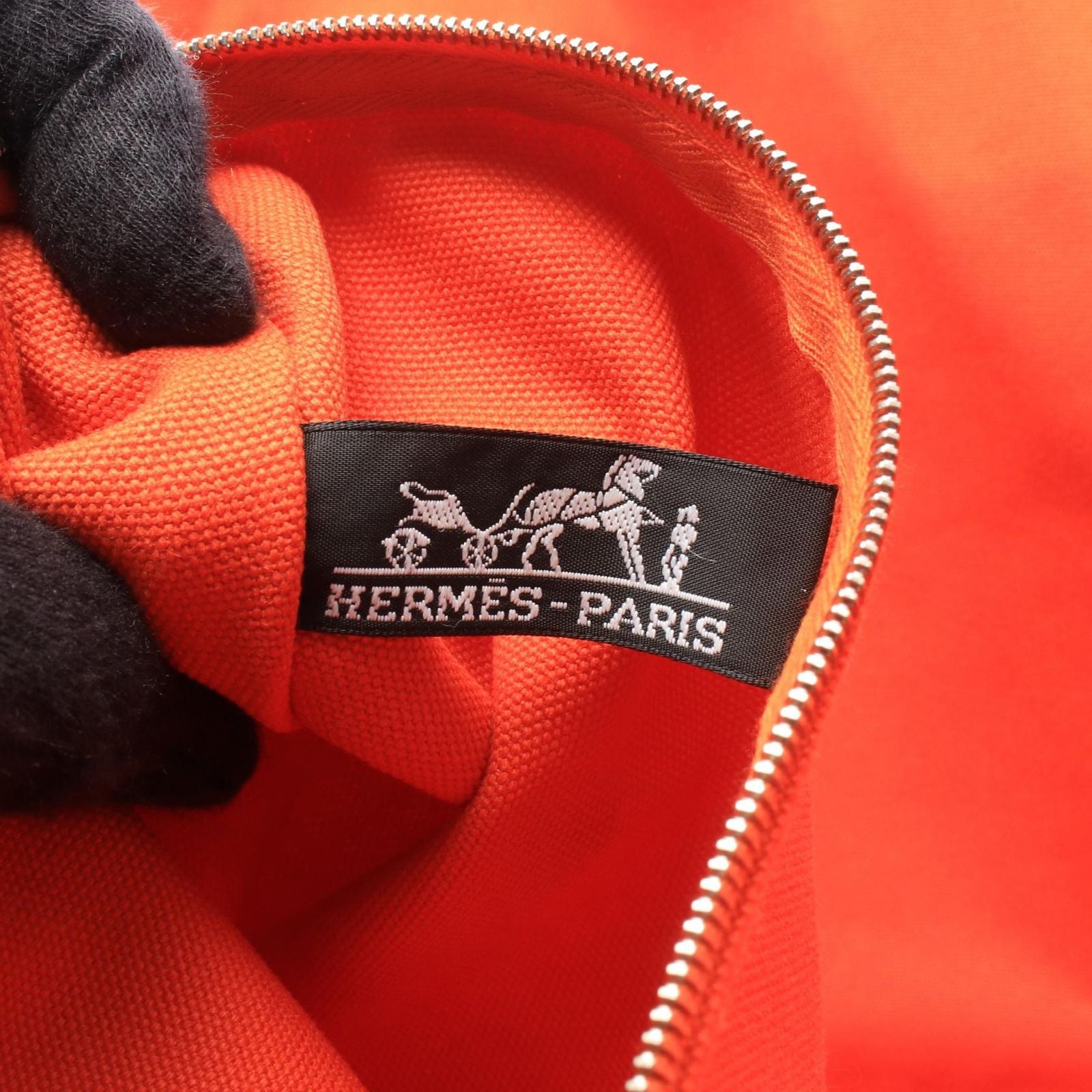 Hermes Tote Bag Panier de Plage PM Orange — view 4