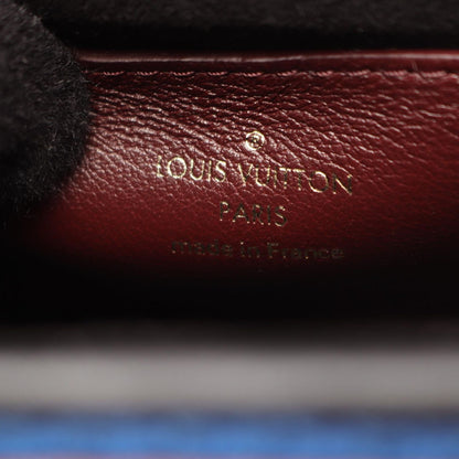 Louis Vuitton Shoulder Bag Twist PM Blue Burgundy Leather — view 4