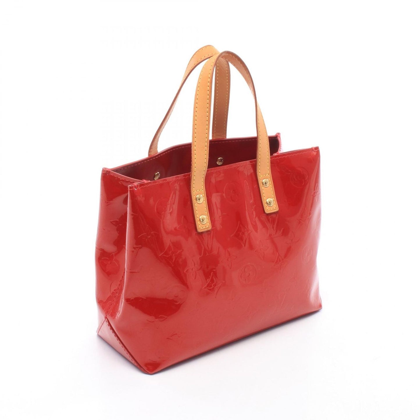 Louis Vuitton Handbag Reade PM Monogram Vernis Pomme D'amour Leather — view 2