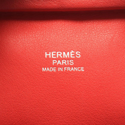 Hermes Handbag Plume 28 Verso Blue Nord Rouge de Coeur — view 4