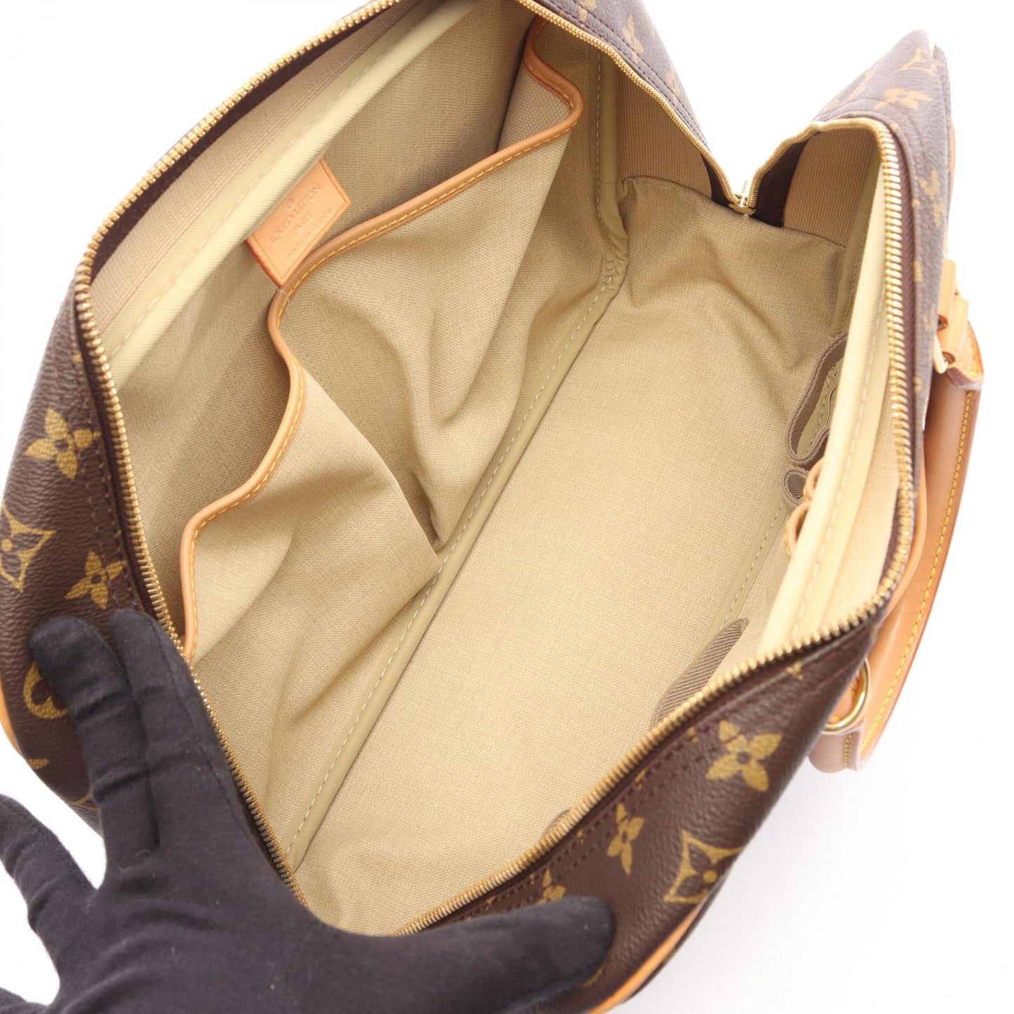 Louis Vuitton Handbag Deauville Bowling Vanity Monogram Leather — view 3