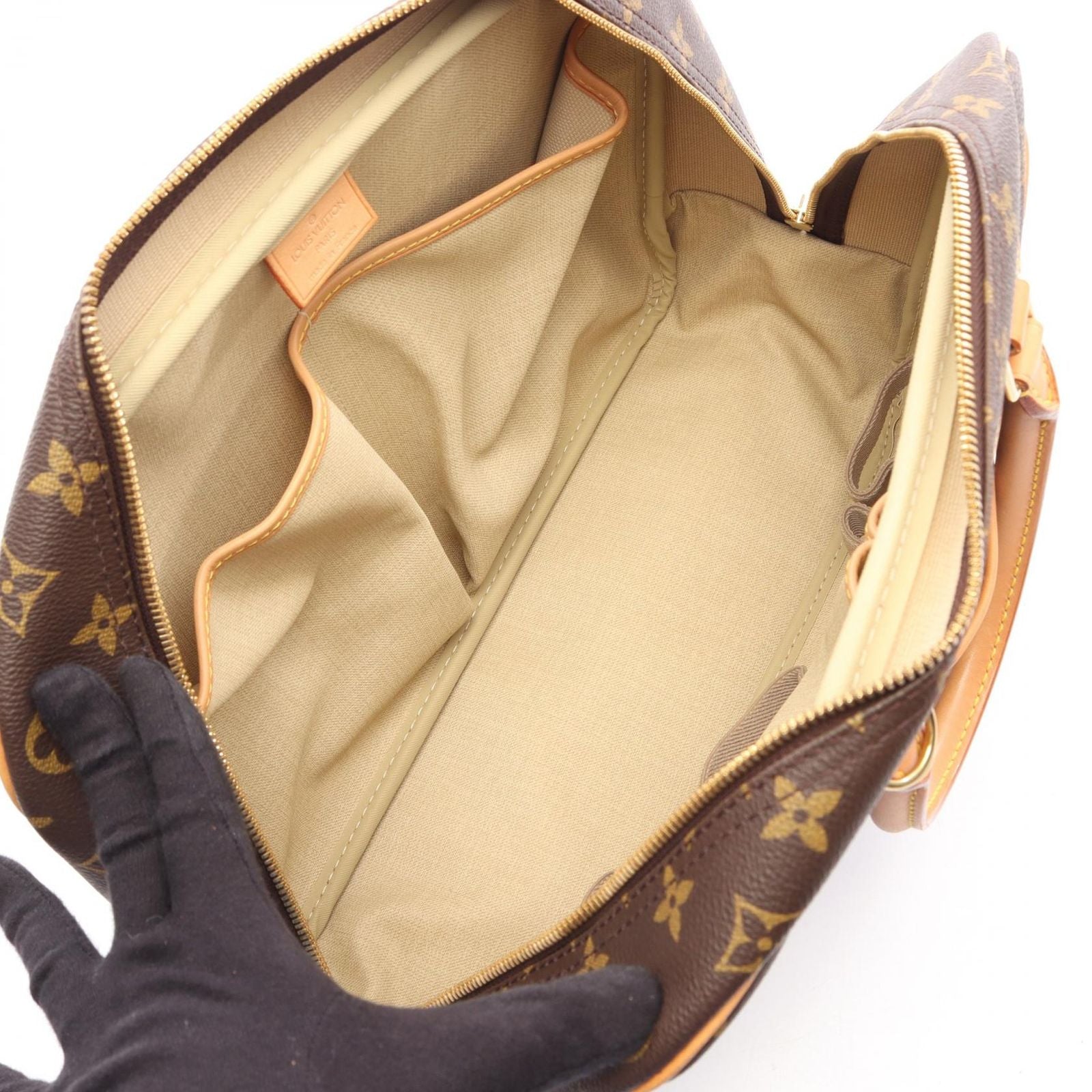 Louis Vuitton Handbag Deauville Bowling Vanity Monogram Leather — view 3