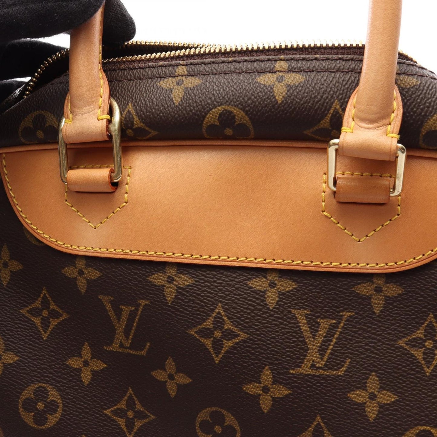 Louis Vuitton Handbag Deauville Bowling Vanity Monogram Leather — view 7