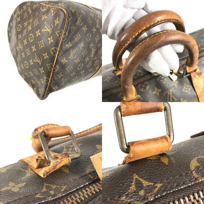 Louis Vuitton Boston Bag Keepall 55 Monogram Canvas Brown — view 7