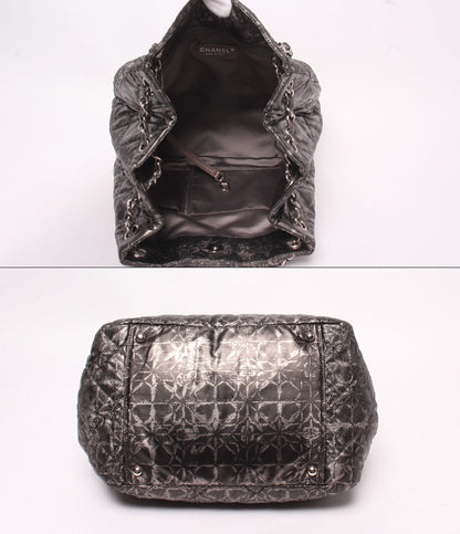 Chanel Chain Tote Shoulder Bag Silver — view 3