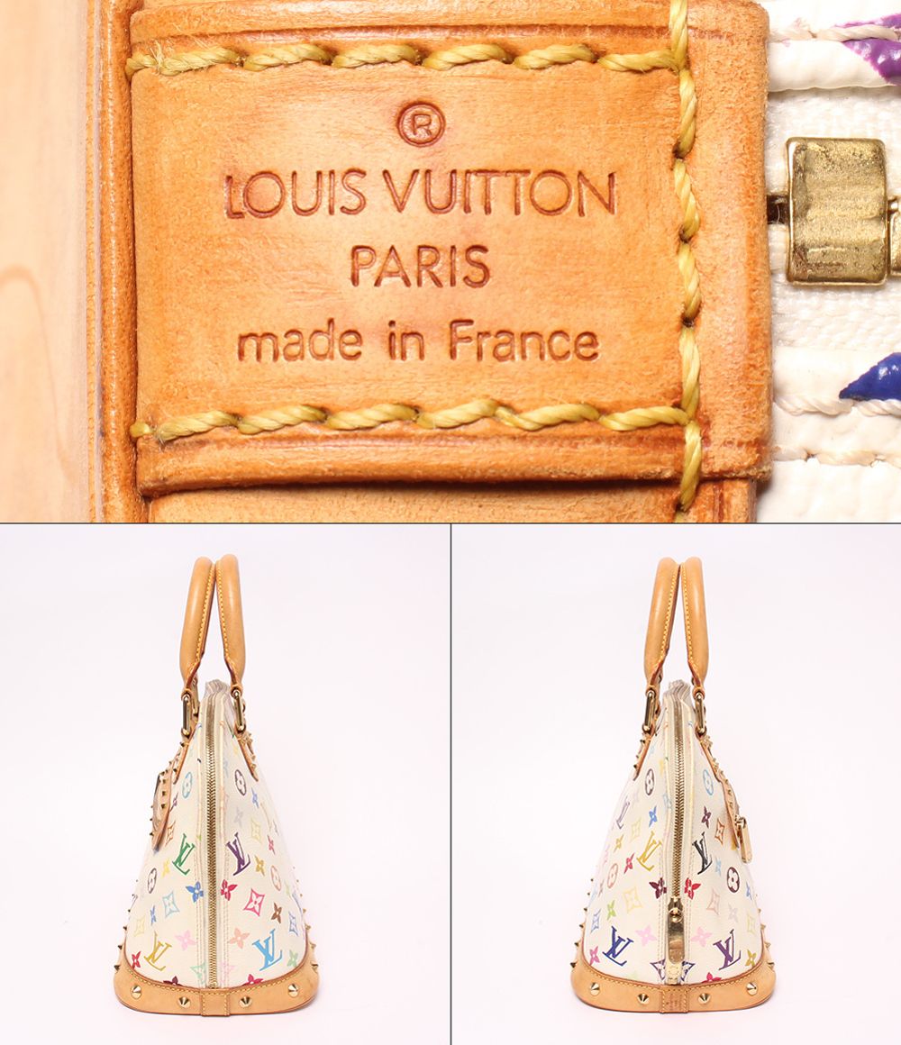Louis Vuitton Handbag Blanc Alma PM Monogram Multicolor — view 4