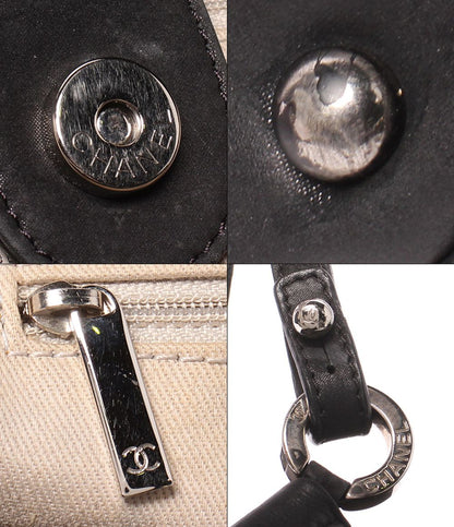 Chanel 2-Way Tote Chain Shoulder Bag Wild Stitch Silver — view 7