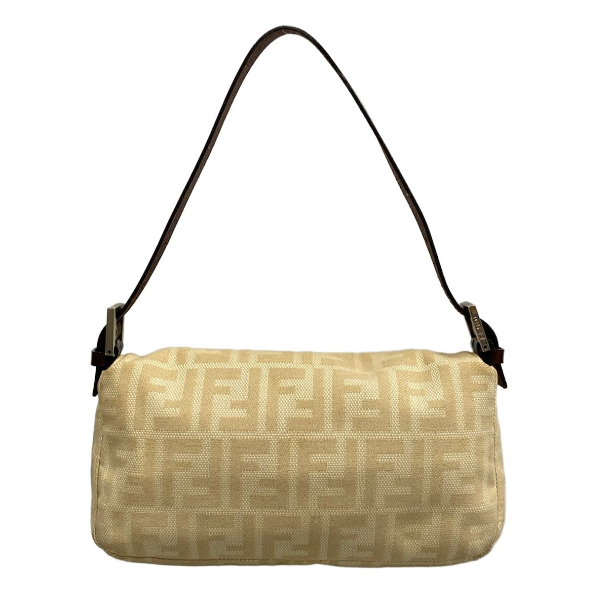 Fendi Shoulder Bag Mamma Bucket Beige Dark Brown Leather — view 3