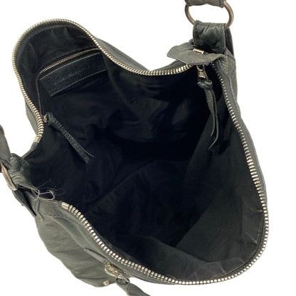 Balenciaga Shoulder Bag the Day Dark Green Leather — view 7