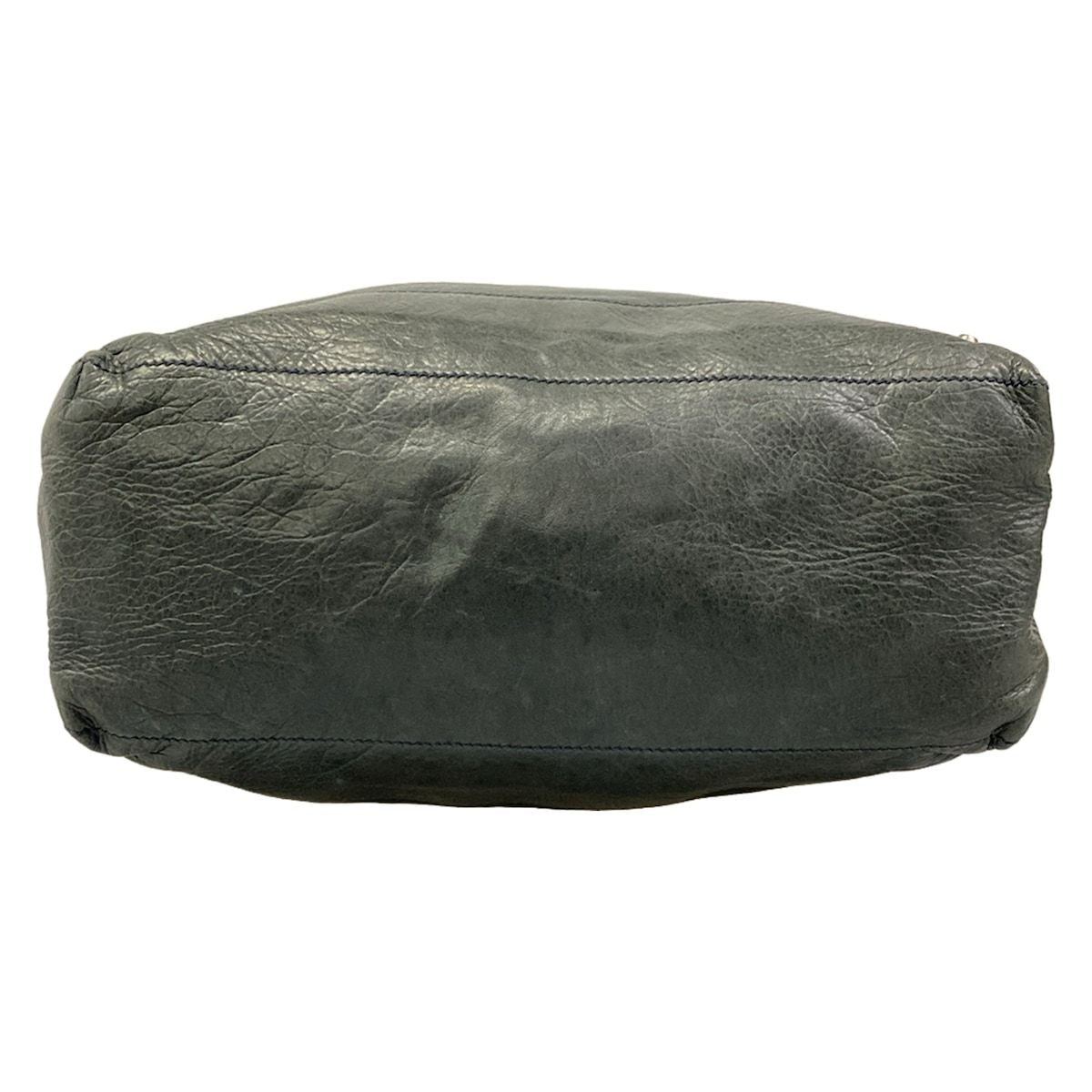 Balenciaga Shoulder Bag the Day Dark Green Leather — view 5
