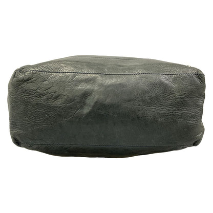 Balenciaga Shoulder Bag the Day Dark Green Leather — view 5