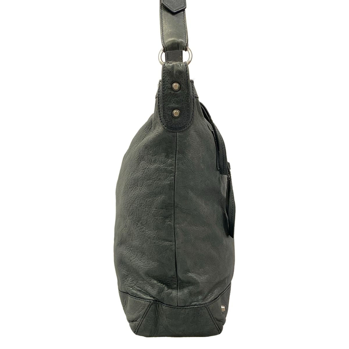 Balenciaga Shoulder Bag the Day Dark Green Leather — view 2