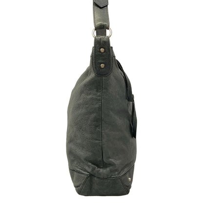 Balenciaga Shoulder Bag the Day Dark Green Leather — view 2