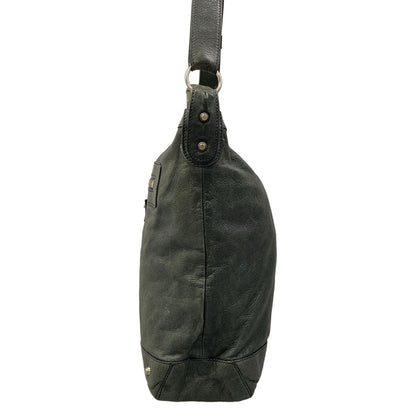 Balenciaga Shoulder Bag the Day Dark Green Leather — view 4